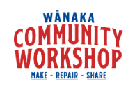 Wānaka Community Workshop l Make + Repair + Share - Logo