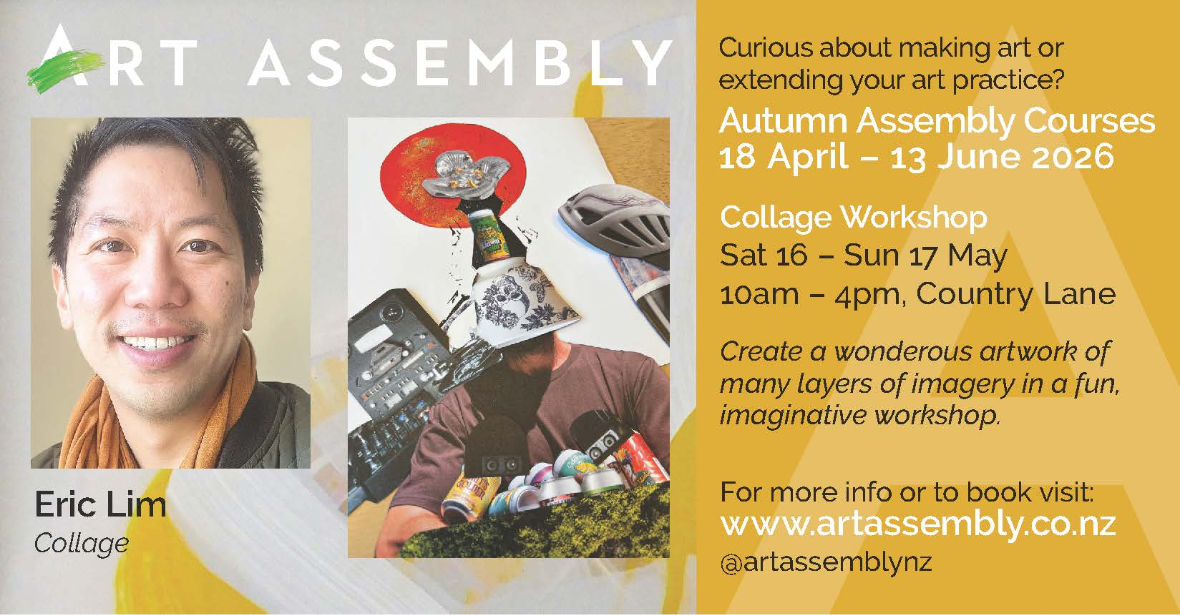 Collage Workshop: create with paper and texture and Eric Lim