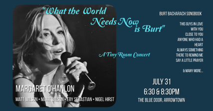 Te Wāhi Toi - What The World Needs Now Is Burt - Margaret O'Hanlon: Tiny Room Concert