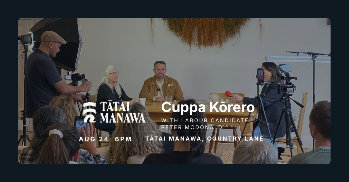 Cuppa Kōrero with Labour candidate Peter McDonald