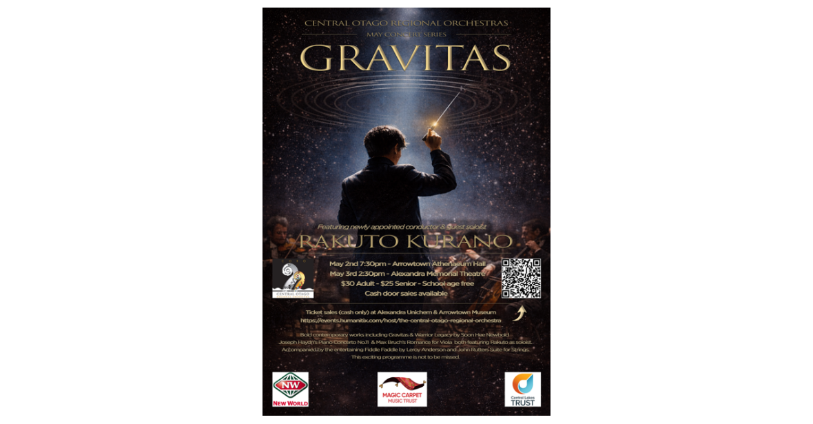 Central Otago Regional Orchestra presents 'Gravitas!'