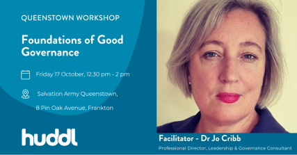 Te Wāhi Toi - Foundations of Good Governance with Dr Jo Cribb
