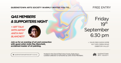Te Wāhi Toi - QAS Members & Supporters Night + Art Talk with artist Anita May Blanchett
