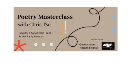 Te Wāhi Toi - Poetry Masterclass with Chris Tse