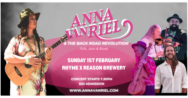 Te Wāhi Toi - Anna van Riel & The Back Road Revolution- ALBUM RELEASE GIG