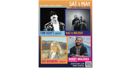 Te Wāhi Toi - Yami Saturday Evening Show with Tom Scott, Gin Wigmore, Haz & Miloux and Bobby Brazuka
